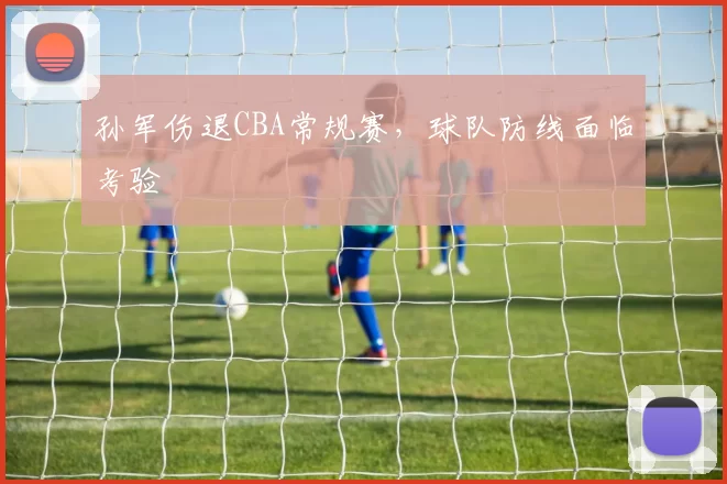 孙军伤退CBA常规赛,球队防线面临考验